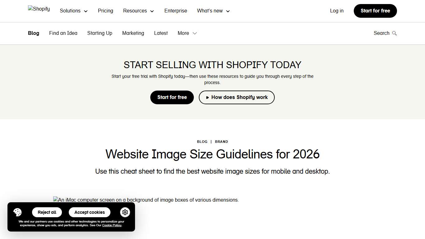 Website Image Size Guidelines for 2026 - Shopify